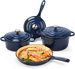 Cast Iron Cookware Set 7 Piece Enamel Cast Iron Set Ceramic Cookware Set