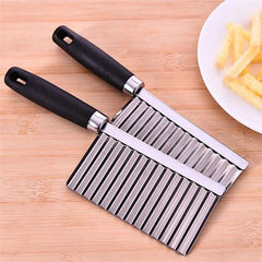 Creative Wavy Shaped Stainless Steel Wave Knife Potato Chip Slicer
