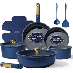 Detachable Handle Cookware Set  Dishwasher Safe Nonstick Pots