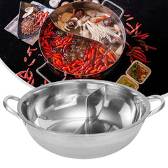 Double Compartment Hot Pot Cooker Gas Stove Compatible Chinese Hot Pot