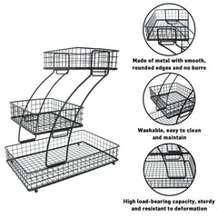 Fruit Basket Vegetable Basket Kitchen Countertop Storage Basket