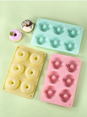 Food grade silicone donut Macaron colored round mold cookie
