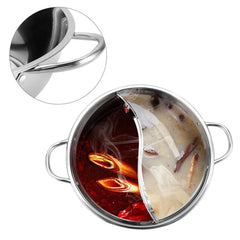 Double Compartment Hot Pot Cooker Gas Stove Compatible Chinese Hot Pot