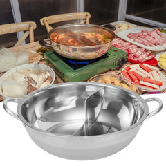 Double Compartment Hot Pot Cooker Gas Stove Compatible Chinese Hot Pot