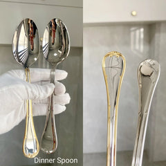 Gold Plated Stainless Steel Cutlery Set Elegant Gold Cutlery Safe