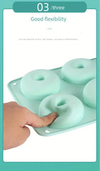 Food grade silicone donut Macaron colored round mold cookie