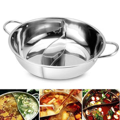 Double Compartment Hot Pot Cooker Gas Stove Compatible Chinese Hot Pot