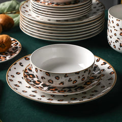 Dinnerware Set Porcelain Plates and Bowls Dishwasher & Microwave