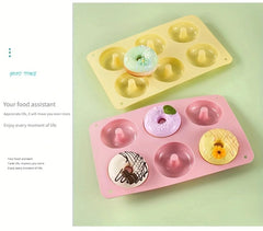 Food grade silicone donut Macaron colored round mold cookie