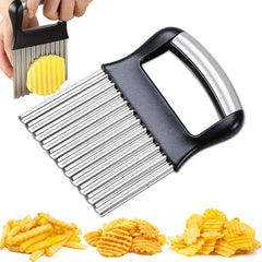 Practical Manual Wave Potato Cutter Sharp Hard Wavy Chopper