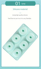 Food grade silicone donut Macaron colored round mold cookie
