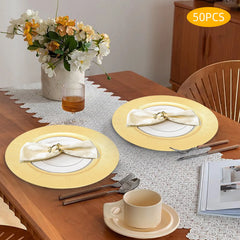 Gold Charger Plates Set Round Dinner Plates Serving Plates Dinner Decor