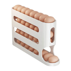 Automatic Scrolling Egg Rack Space Kitchen Rolling Eggs Container